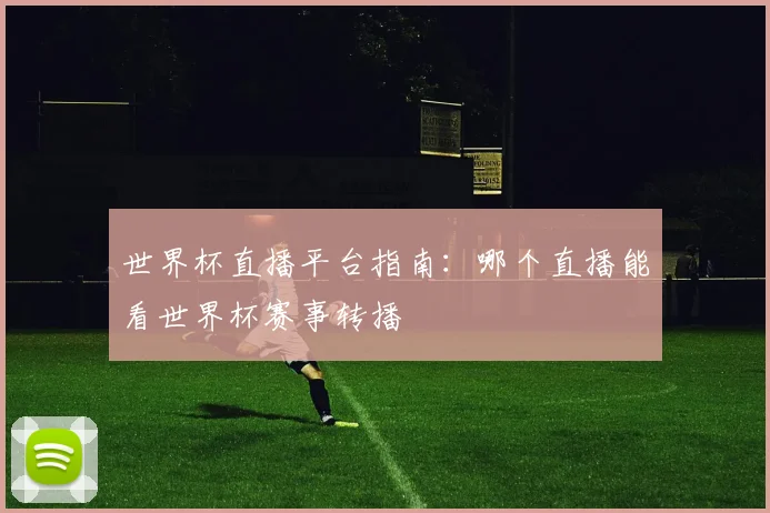 世界杯直播平台指南：哪个直播能看世界杯赛事转播