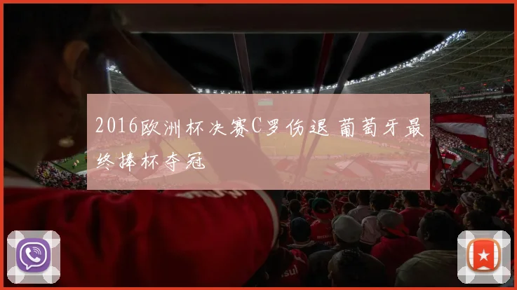 2016欧洲杯决赛C罗伤退 葡萄牙最终捧杯夺冠